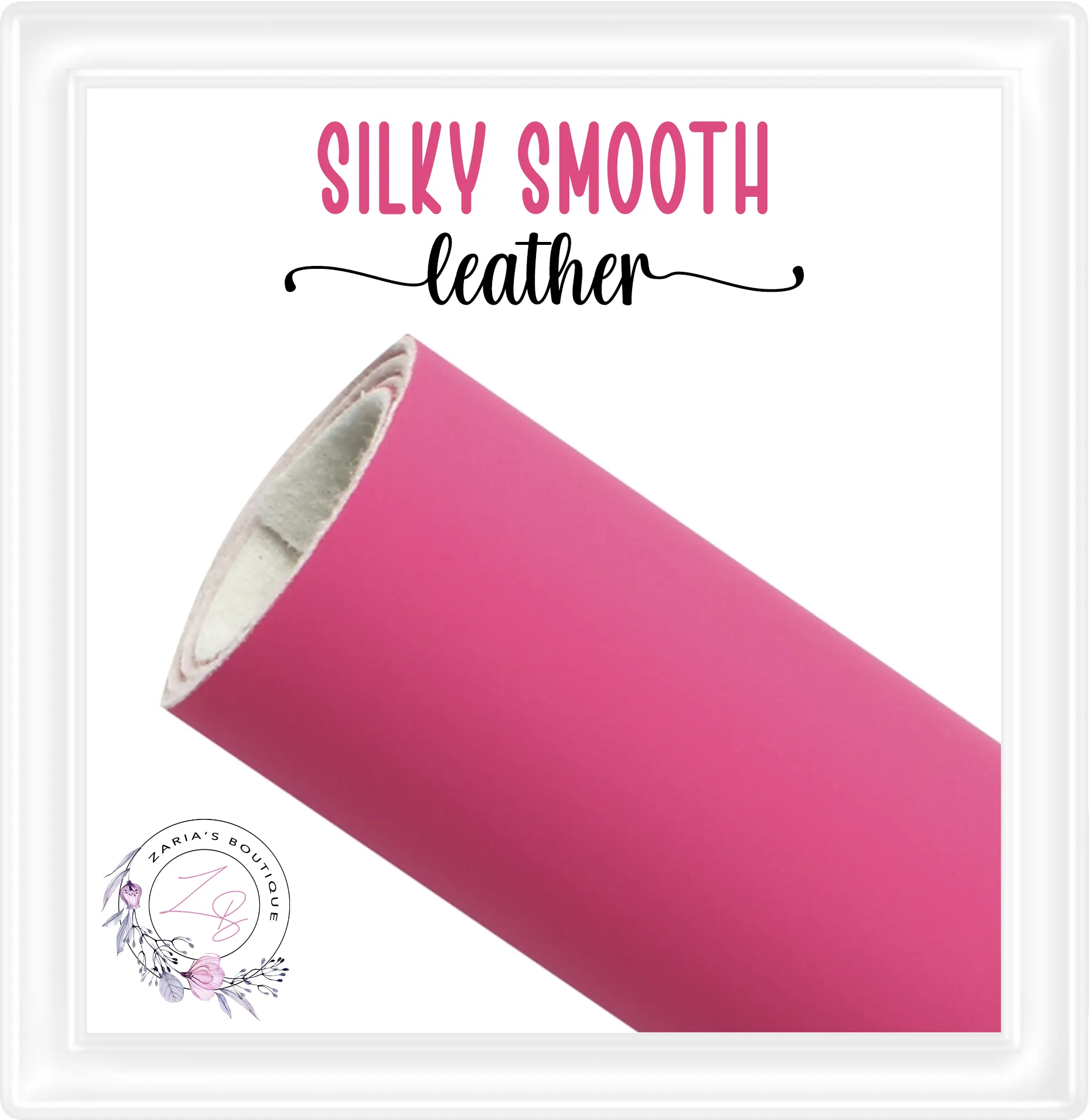 ⋅ Bright Pink ⋅ Silky Smooth Premium Vegan Faux Leather ⋅ 0.90mm ⋅