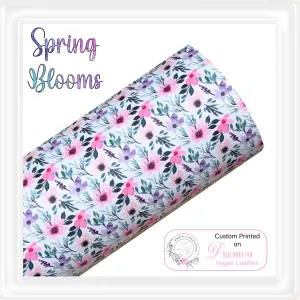 ⋅ Spring Blooms ⋅ Custom Printed Premium Vegan Faux Leather ⋅ 