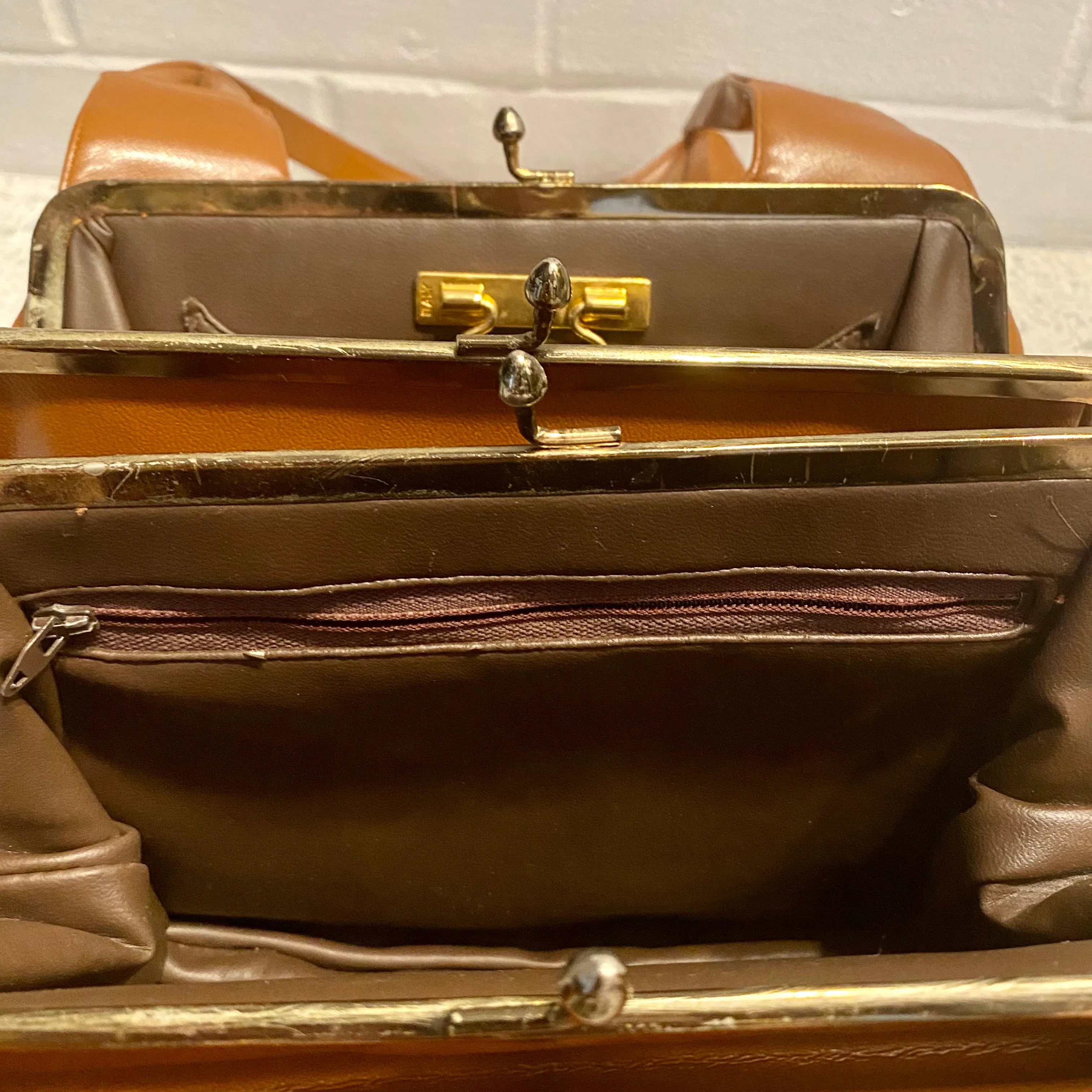 1970s Lou Taylor Leather Handbag