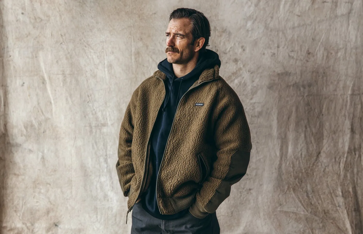 20117928 Filson Sherpa Fleece Jacket Marsh Olive