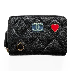 23C Casino Charms Zippy Wallet Coin Purse Black Caviar