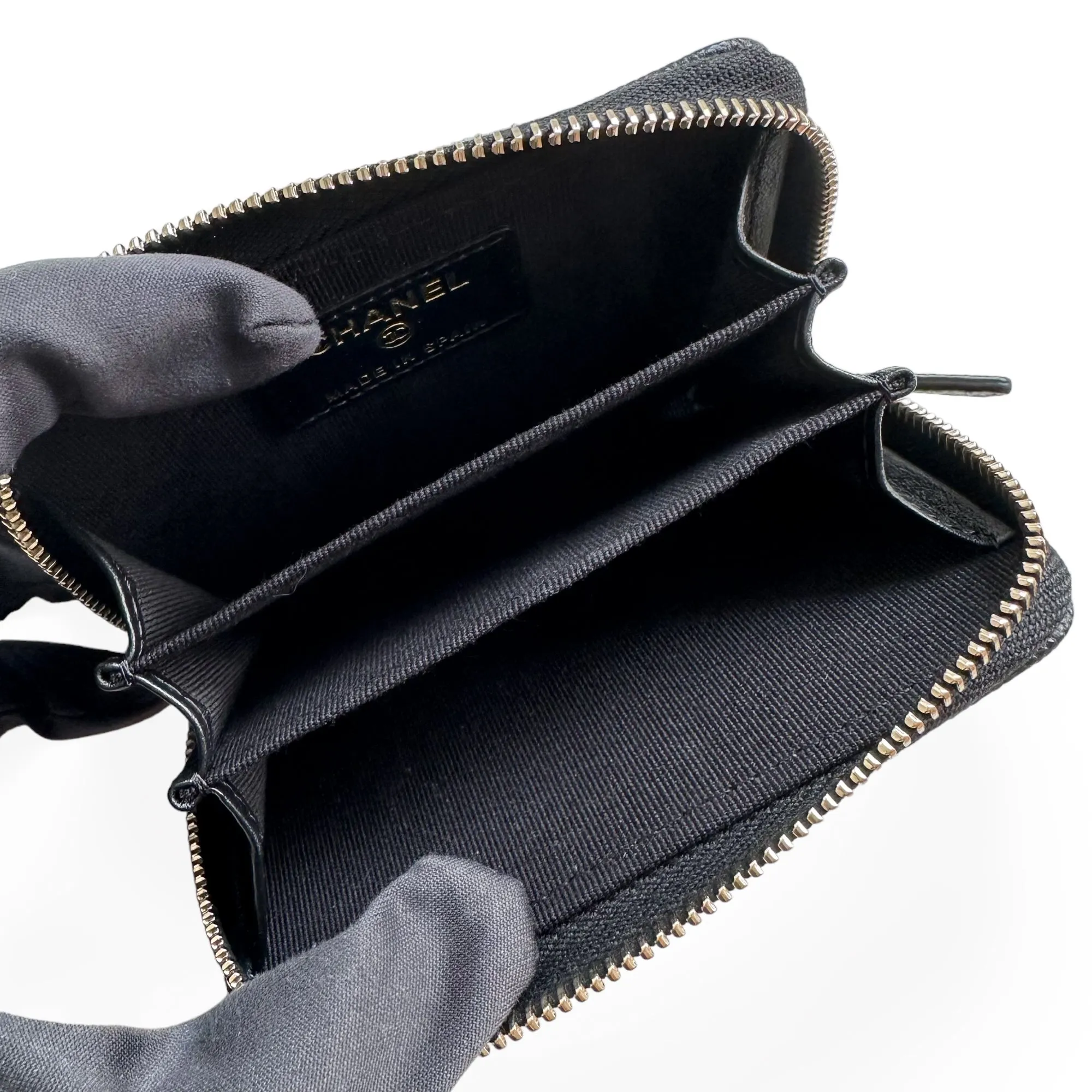 23C Casino Charms Zippy Wallet Coin Purse Black Caviar