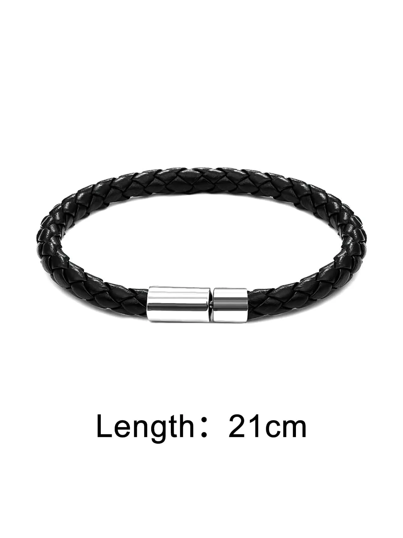 2pcs Men Magnetic Buckle Bracelet - Multicolor