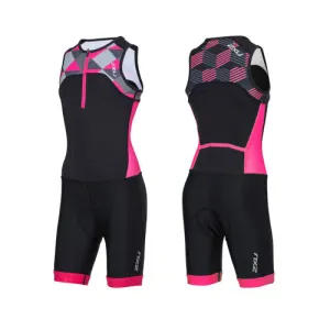 2XU Active Youth Trisuit, Kinder, Black/Peacock/Mesh