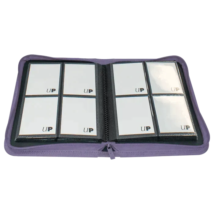 4-Pocket Vivid Zippered PRO-Binder Purple