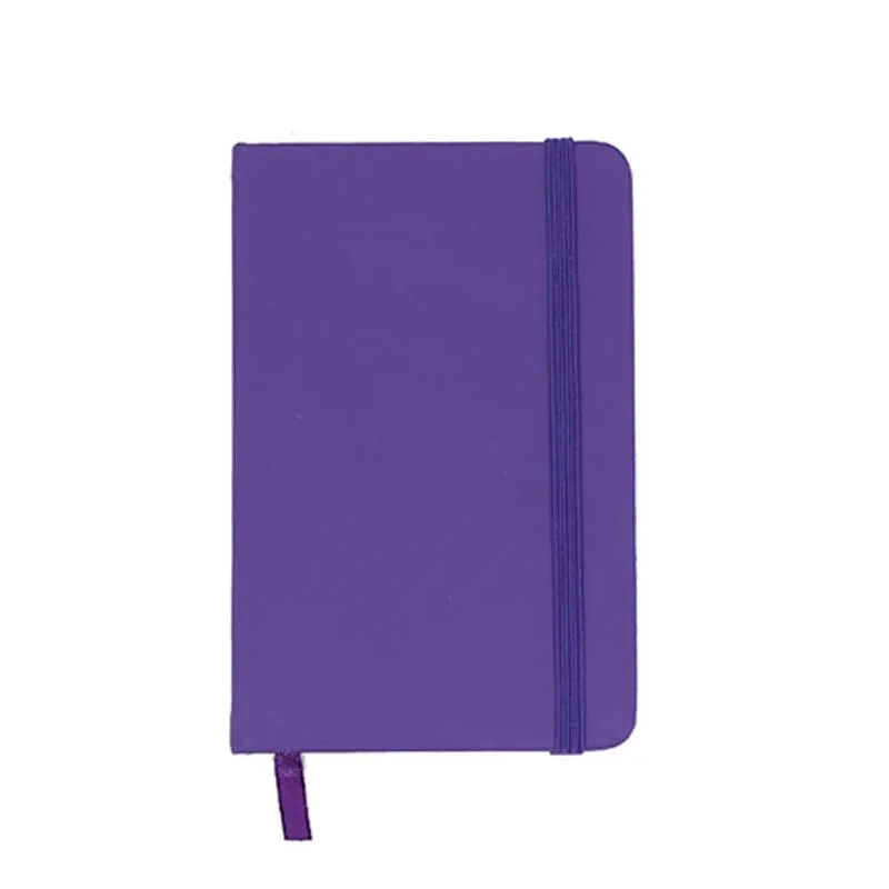 A6 Notebook with Elastic Band and Ribbon Bookmark