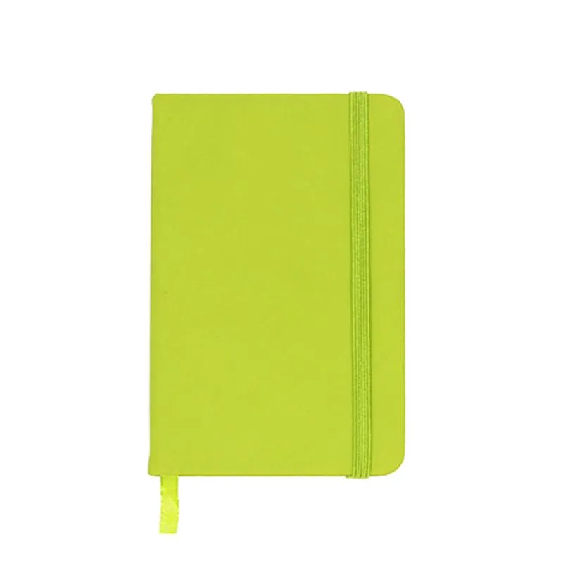 A6 Notebook with Elastic Band and Ribbon Bookmark