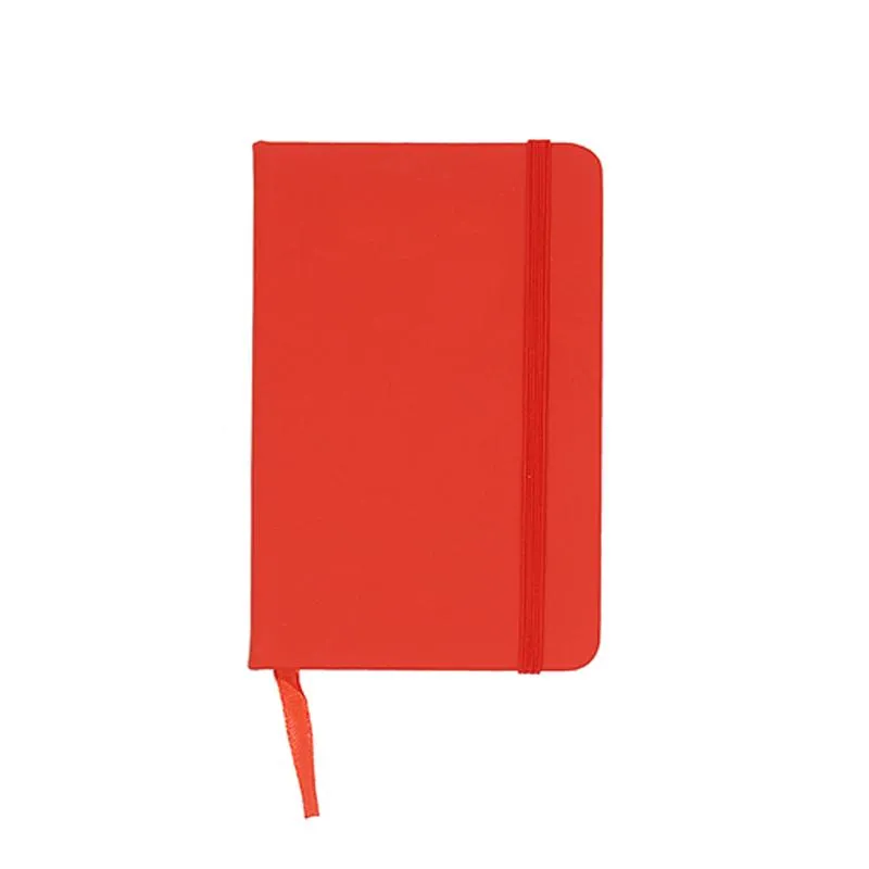 A6 Notebook with Elastic Band and Ribbon Bookmark