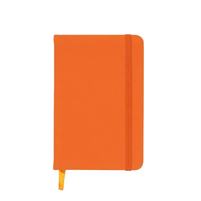 A6 Notebook with Elastic Band and Ribbon Bookmark