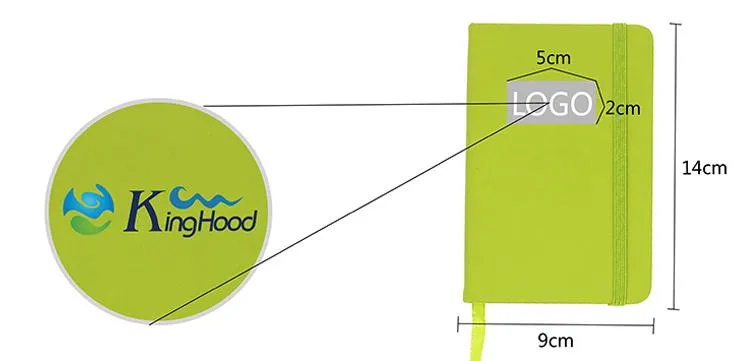 A6 Notebook with Elastic Band and Ribbon Bookmark