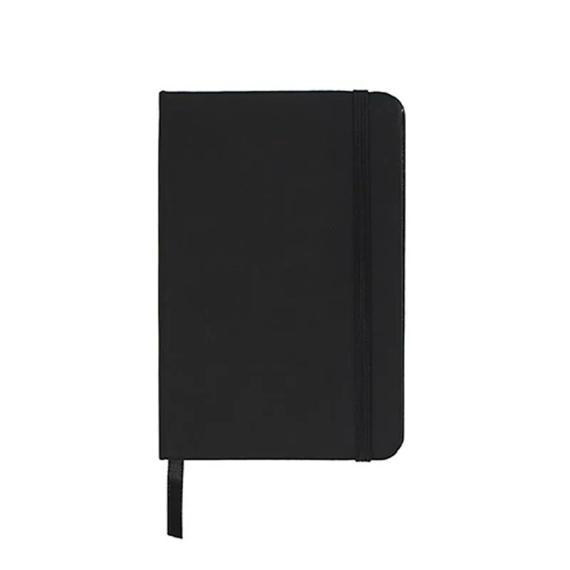 A6 Notebook with Elastic Band and Ribbon Bookmark