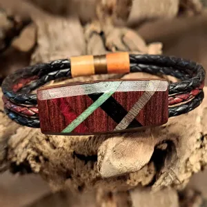 Abstract Stripes Bracelet 7.5"