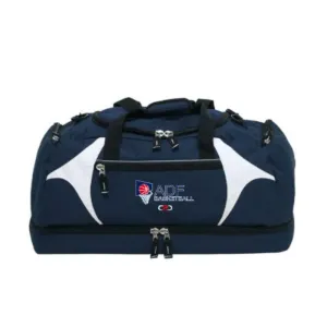 ADF Basketball Overnight Bag Navy White