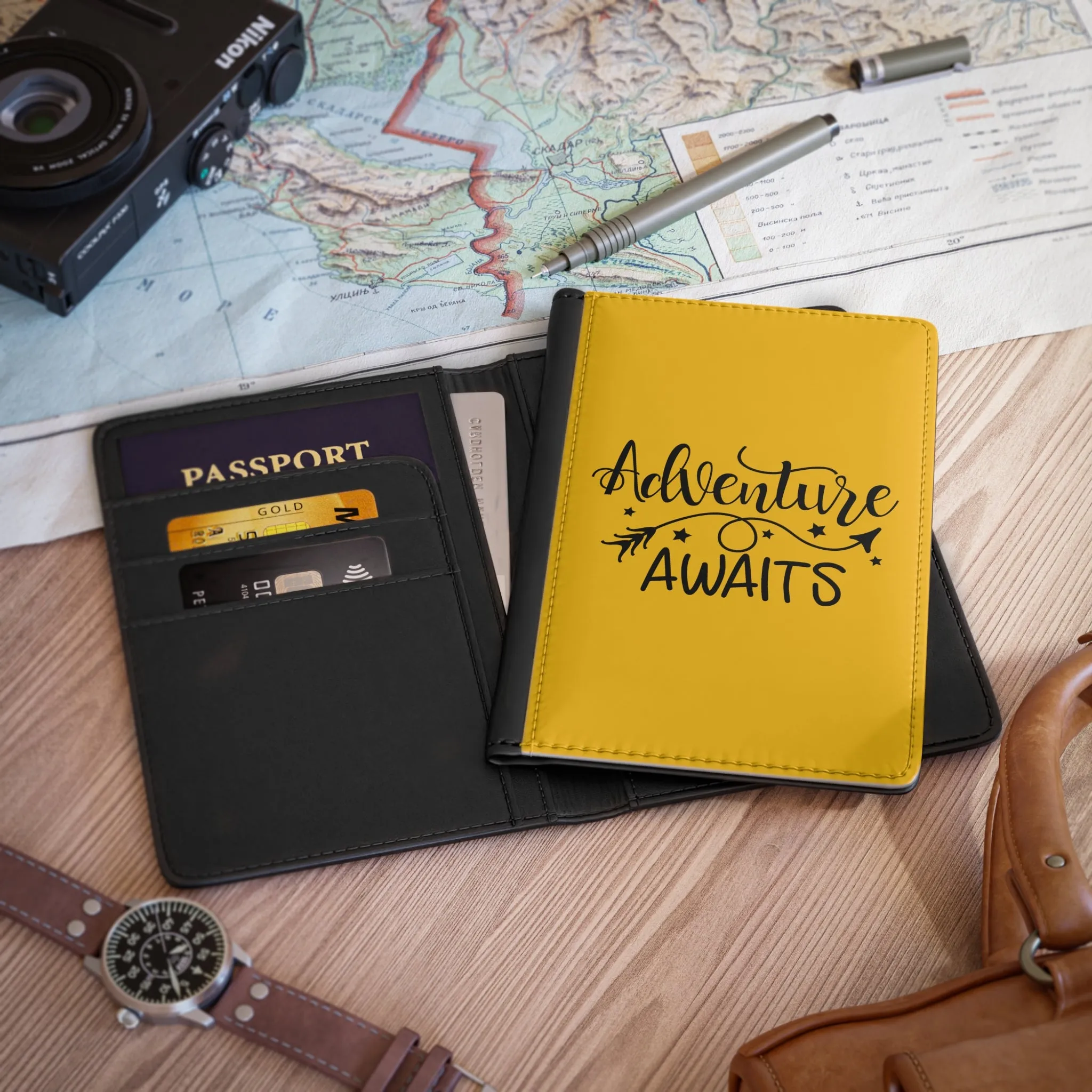 Adventure awaits-Passport Cover