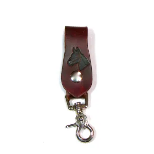 AK07-HT  Antique Finish Claw Hook Key Fob- Horse Head