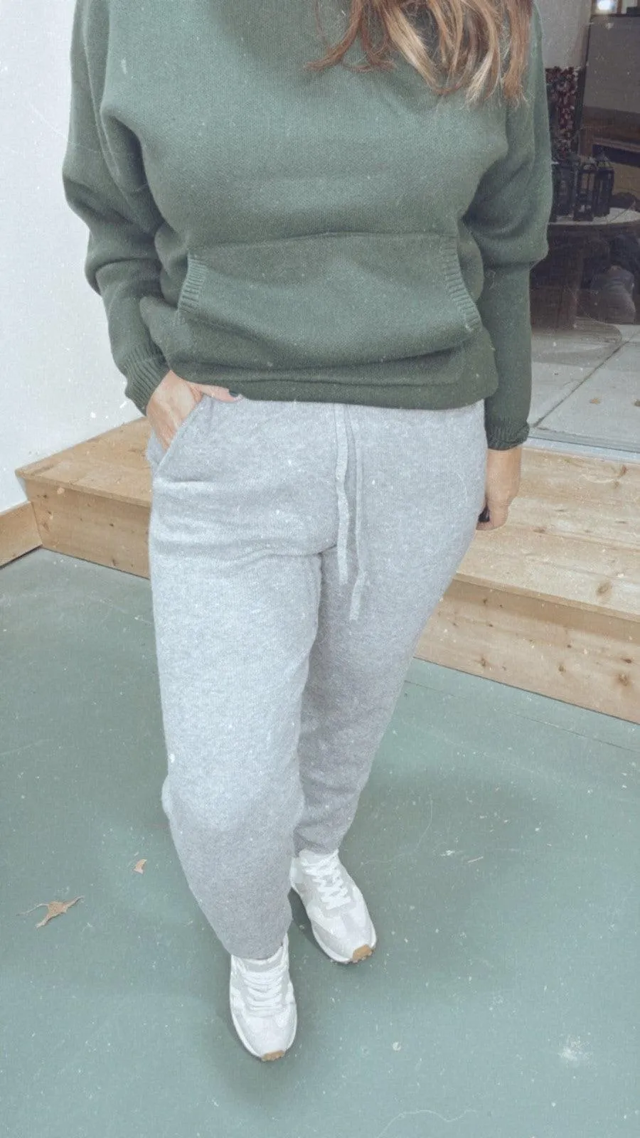 Almost Cashmere Joggers in Grey