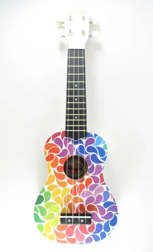 Amahi Rainbow Flower Soprano Ukulele DDUK-3