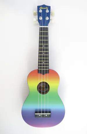 Amahi Rainbow Gradient Soprano Ukulele DDUK-1