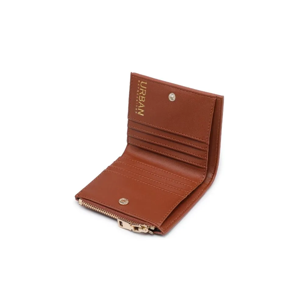 Amelie Woven Card Holder- Chocolate