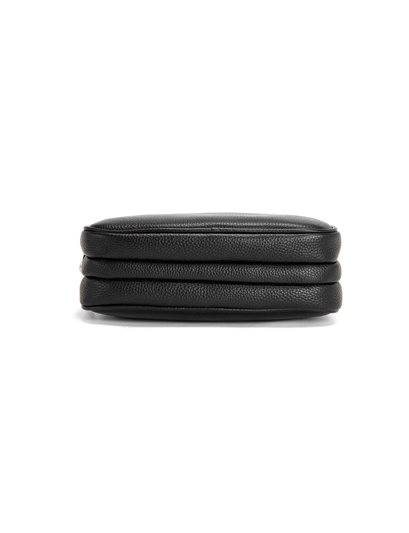ANNA TRIPLE COMPARTMENT CROSSBODY -E1-0811B-BLK