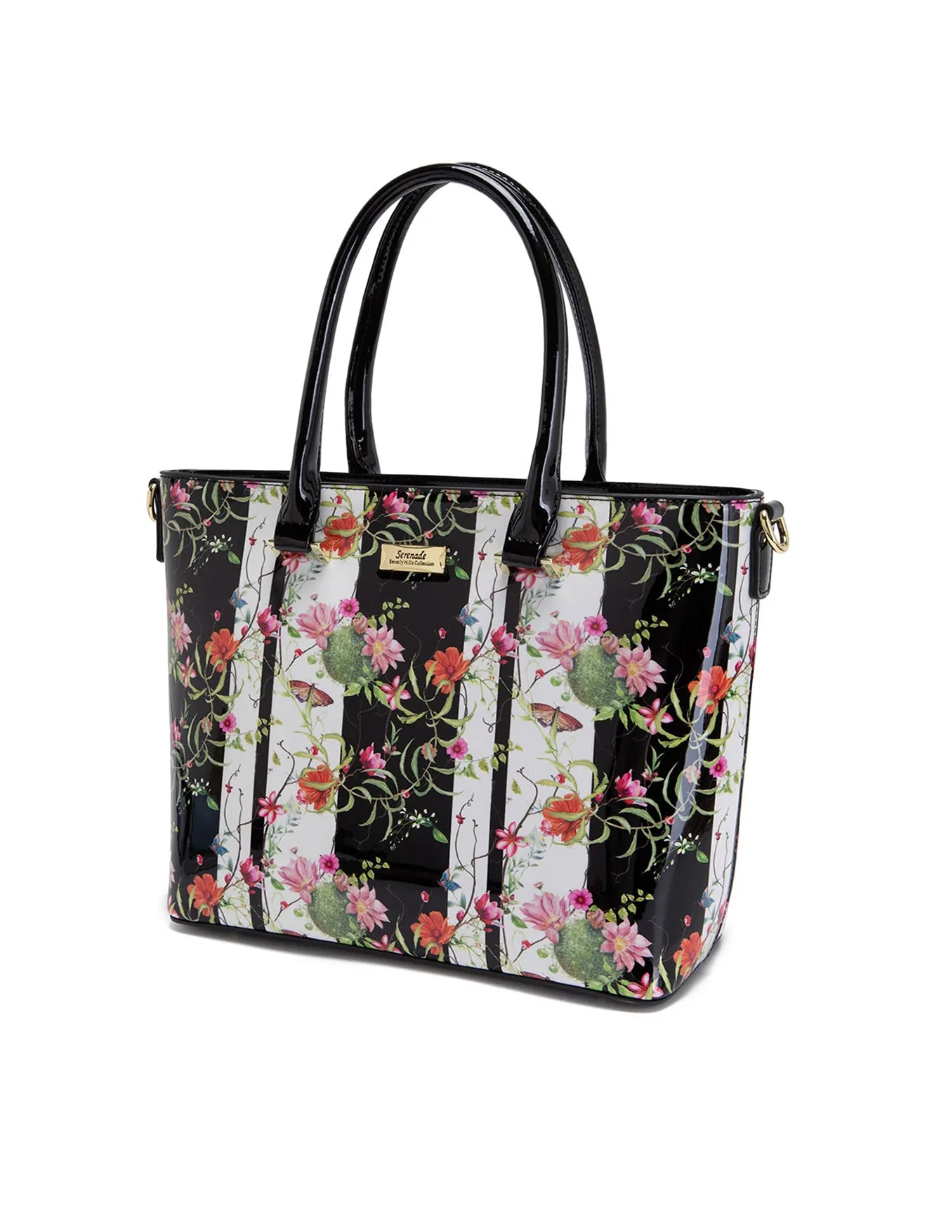 ANTHEA PATENT LEATHER GRIP HANDLE BAG- SF16-8787-SALE