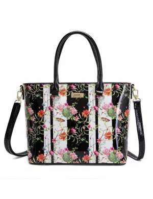ANTHEA PATENT LEATHER GRIP HANDLE BAG- SF16-8787-SALE