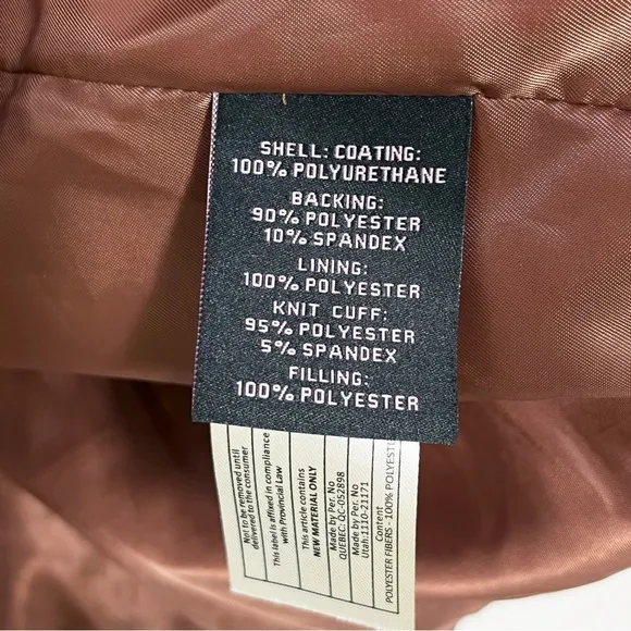 Anthropologie Avec Les Filles Vegan Faux Leather Puffer Jacket