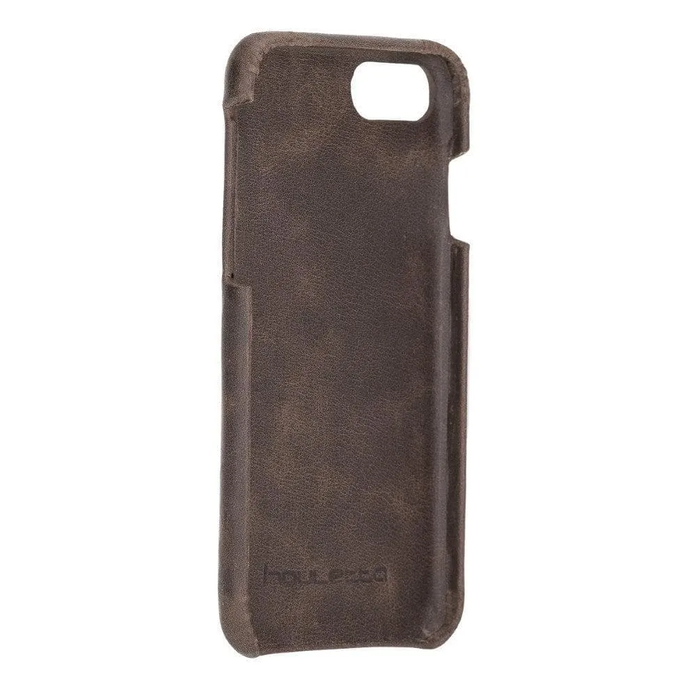 Apple iPhone SE Series Fully Covering Leather Back Cover Case