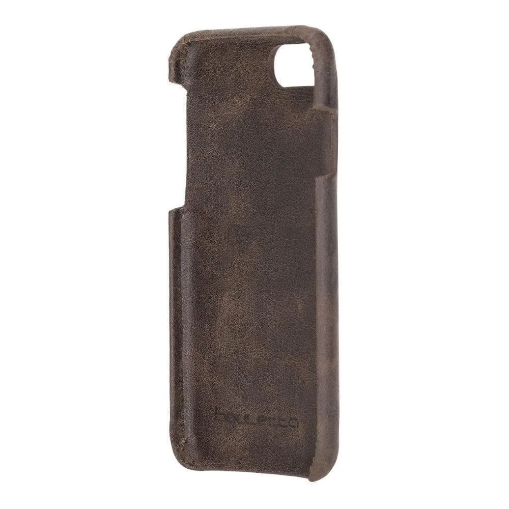 Apple iPhone SE Series Fully Covering Leather Back Cover Case