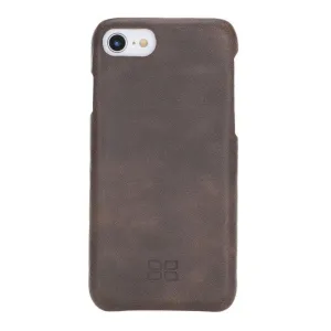 Apple iPhone SE Series Fully Covering Leather Back Cover Case