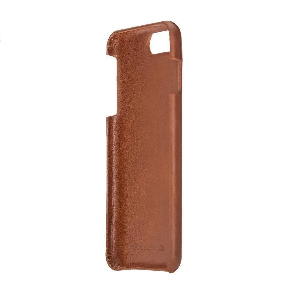 Apple iPhone SE Series Fully Covering Leather Back Cover Case