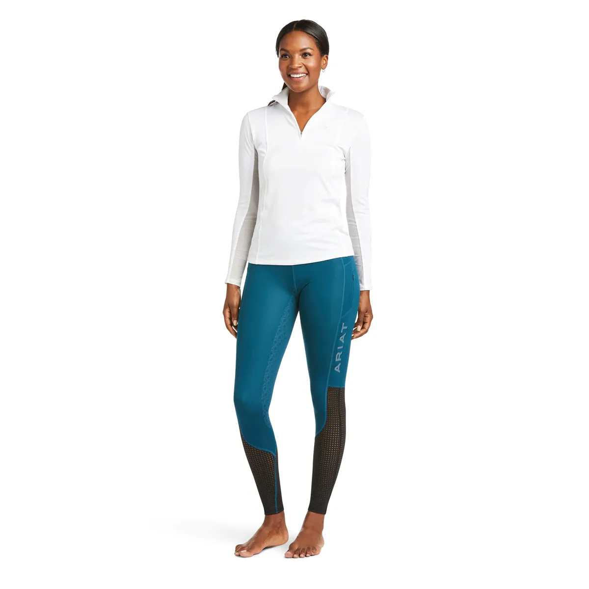 Ariat Ladies EOS Full Seat Tights Eurasian Teal