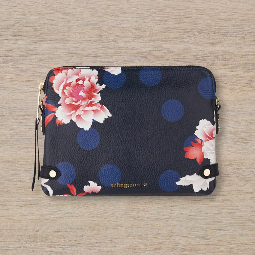 Arlington Milne Olivia Wallet, Navy Floral