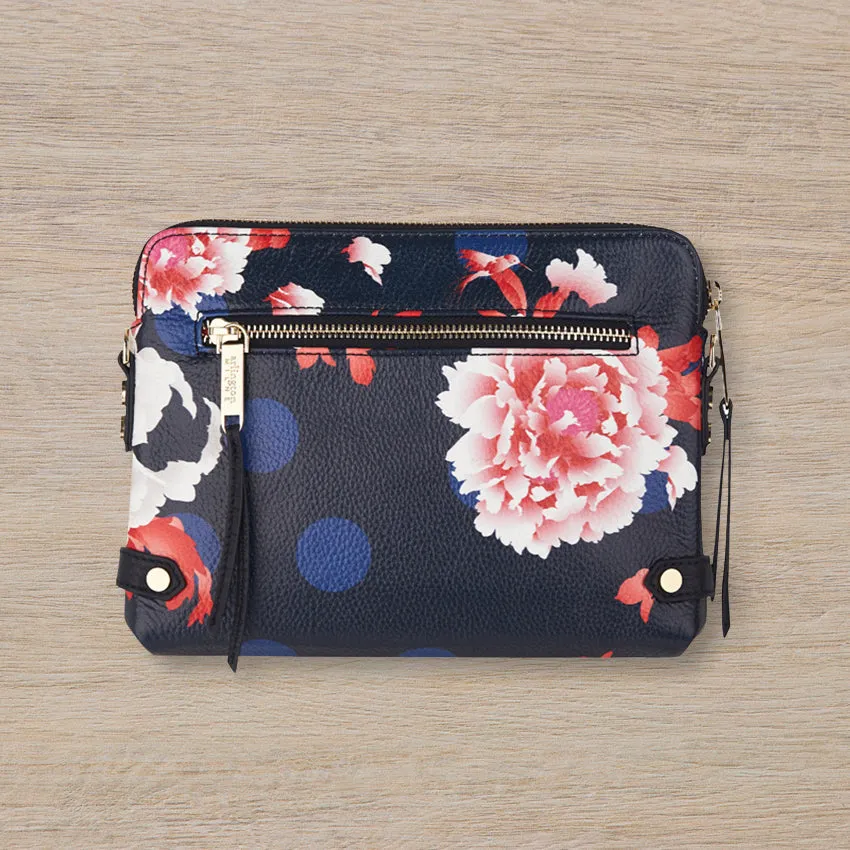 Arlington Milne Olivia Wallet, Navy Floral