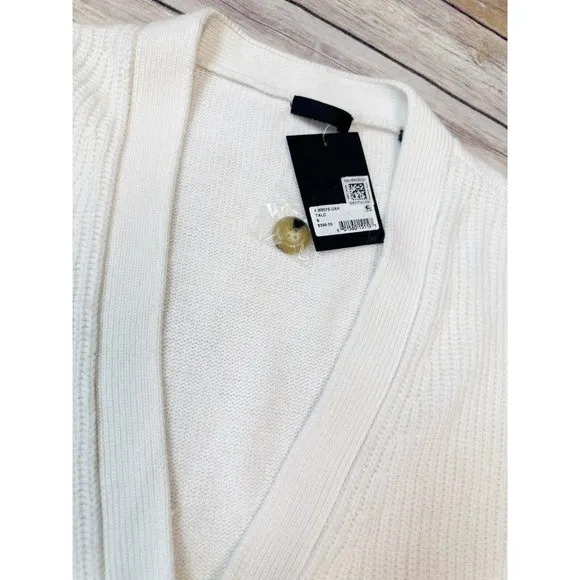 ATM Anthony Thomas Melilla Oversized Knit Cardigan Ivory Size S