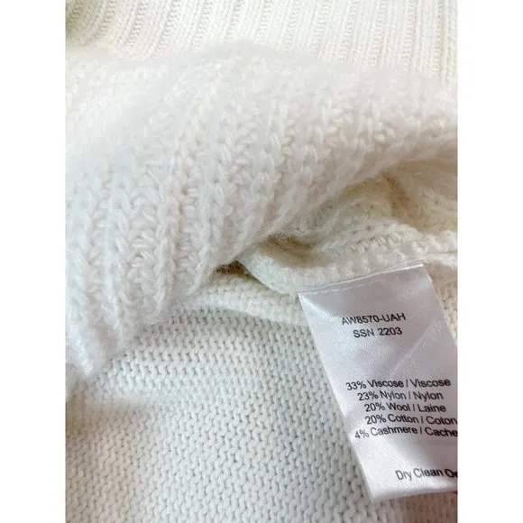 ATM Anthony Thomas Melilla Oversized Knit Cardigan Ivory Size S