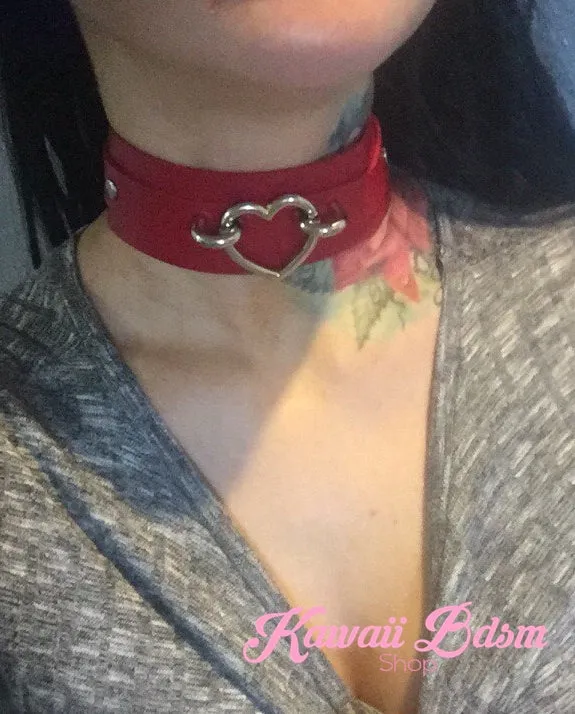Baby Heart Collar - Silver