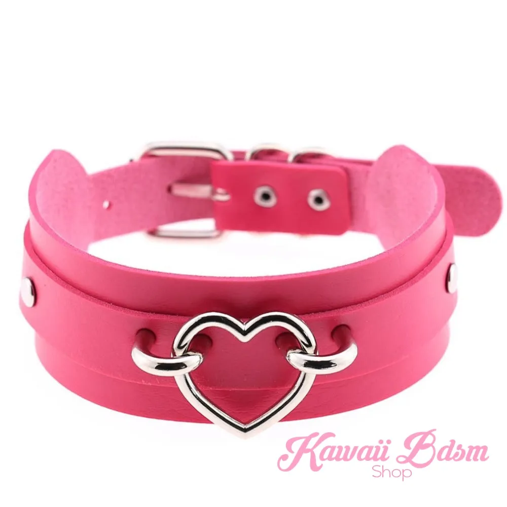 Baby Heart Collar - Silver