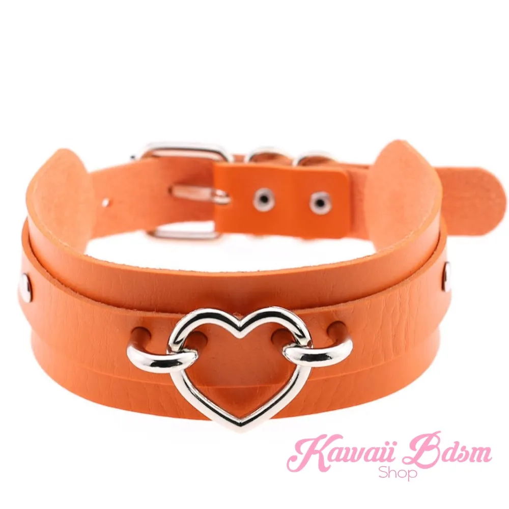 Baby Heart Collar - Silver