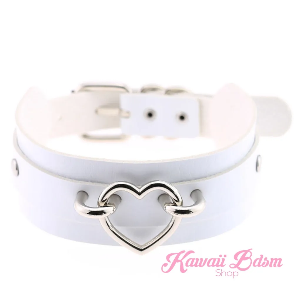 Baby Heart Collar - Silver