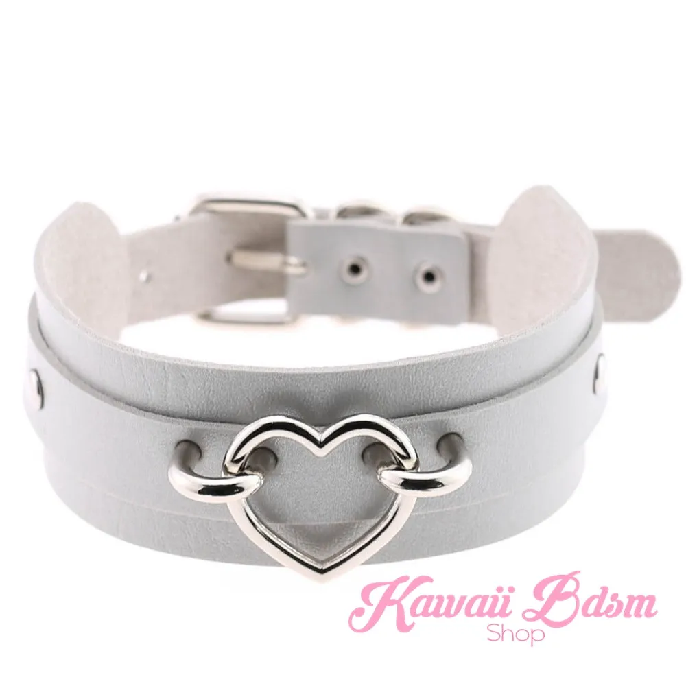 Baby Heart Collar - Silver