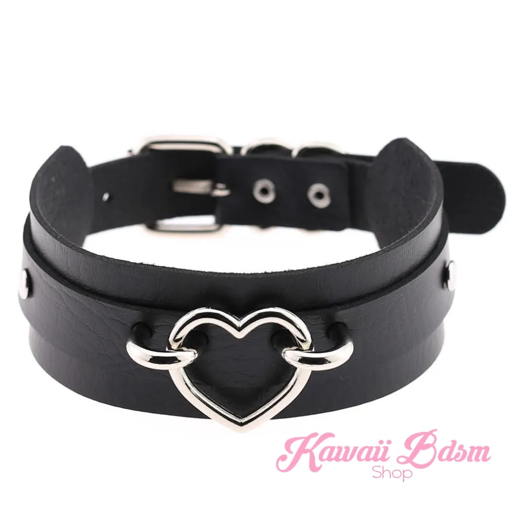 Baby Heart Collar - Silver