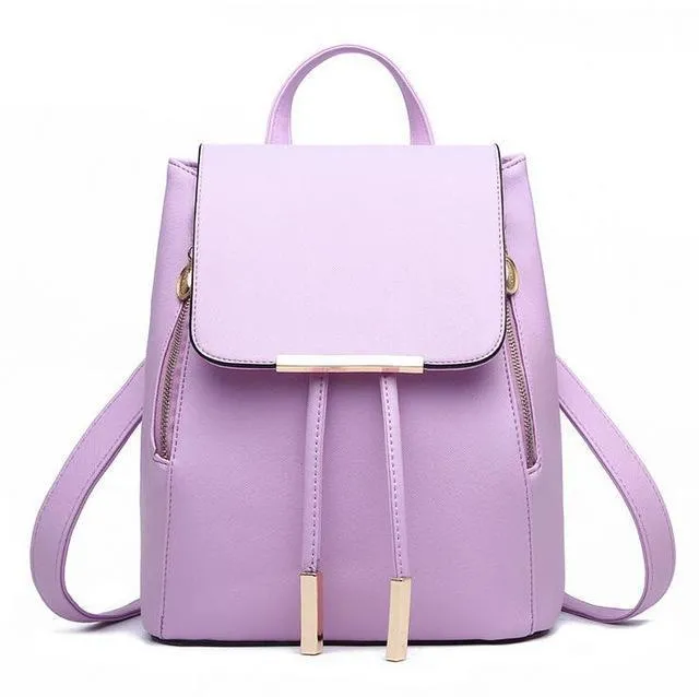 Backpack Purse Leather Shoulder Bag Ladies Travel Bag