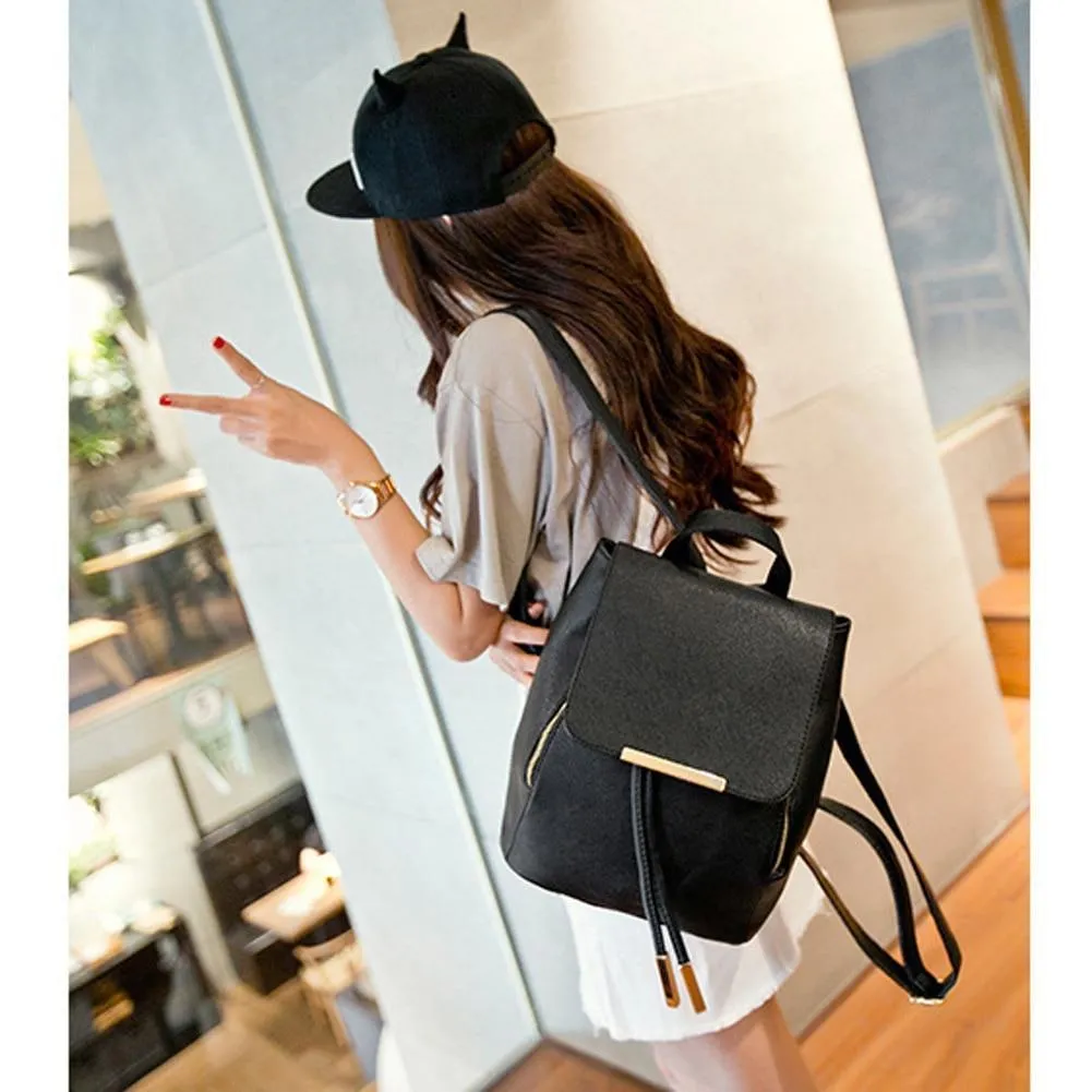 Backpack Purse Leather Shoulder Bag Ladies Travel Bag