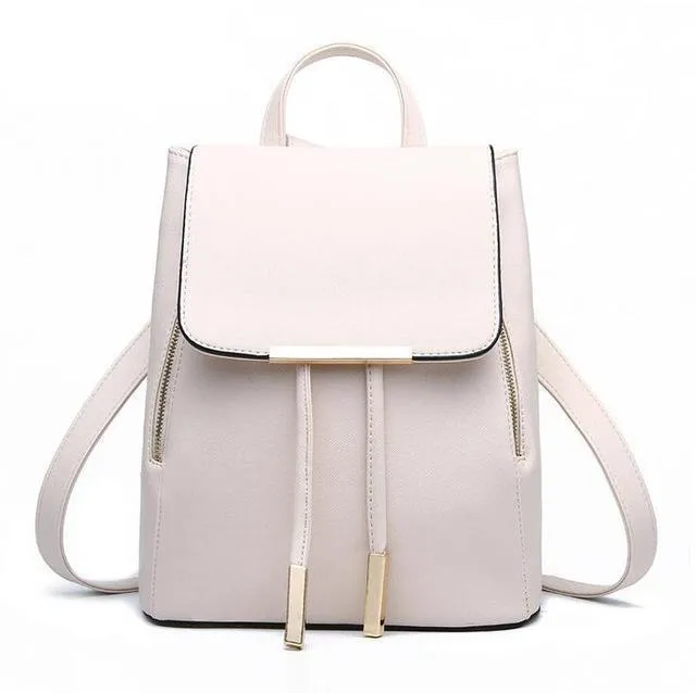 Backpack Purse Leather Shoulder Bag Ladies Travel Bag