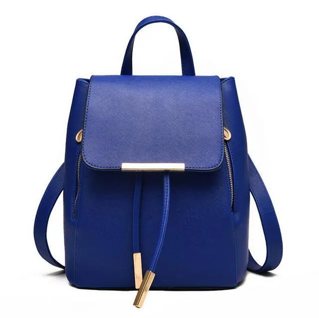 Backpack Purse Leather Shoulder Bag Ladies Travel Bag
