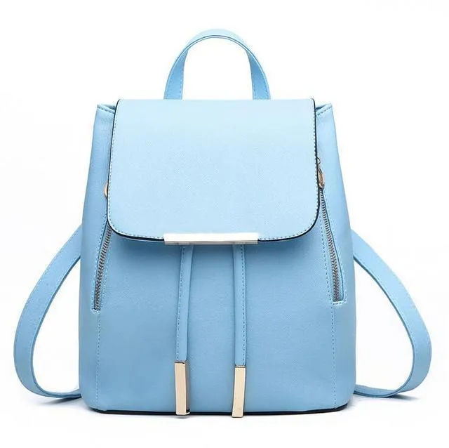 Backpack Purse Leather Shoulder Bag Ladies Travel Bag