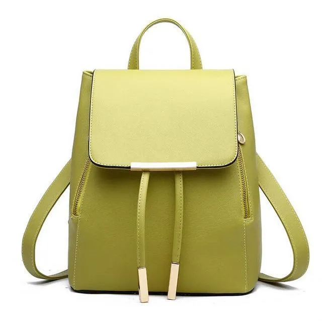 Backpack Purse Leather Shoulder Bag Ladies Travel Bag