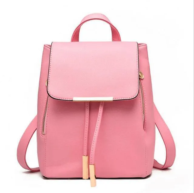Backpack Purse Leather Shoulder Bag Ladies Travel Bag