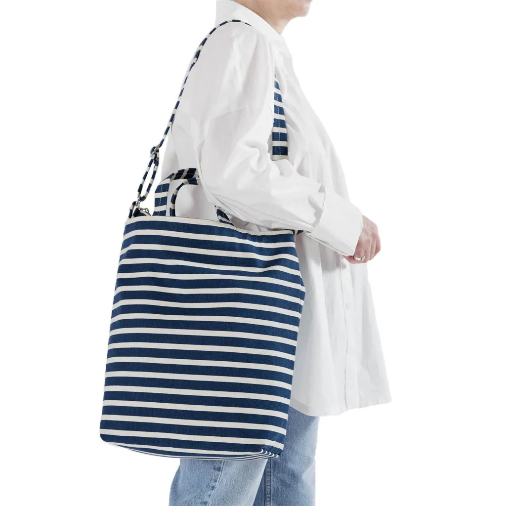 Baggu Zip Duck Bag, Navy Stripe